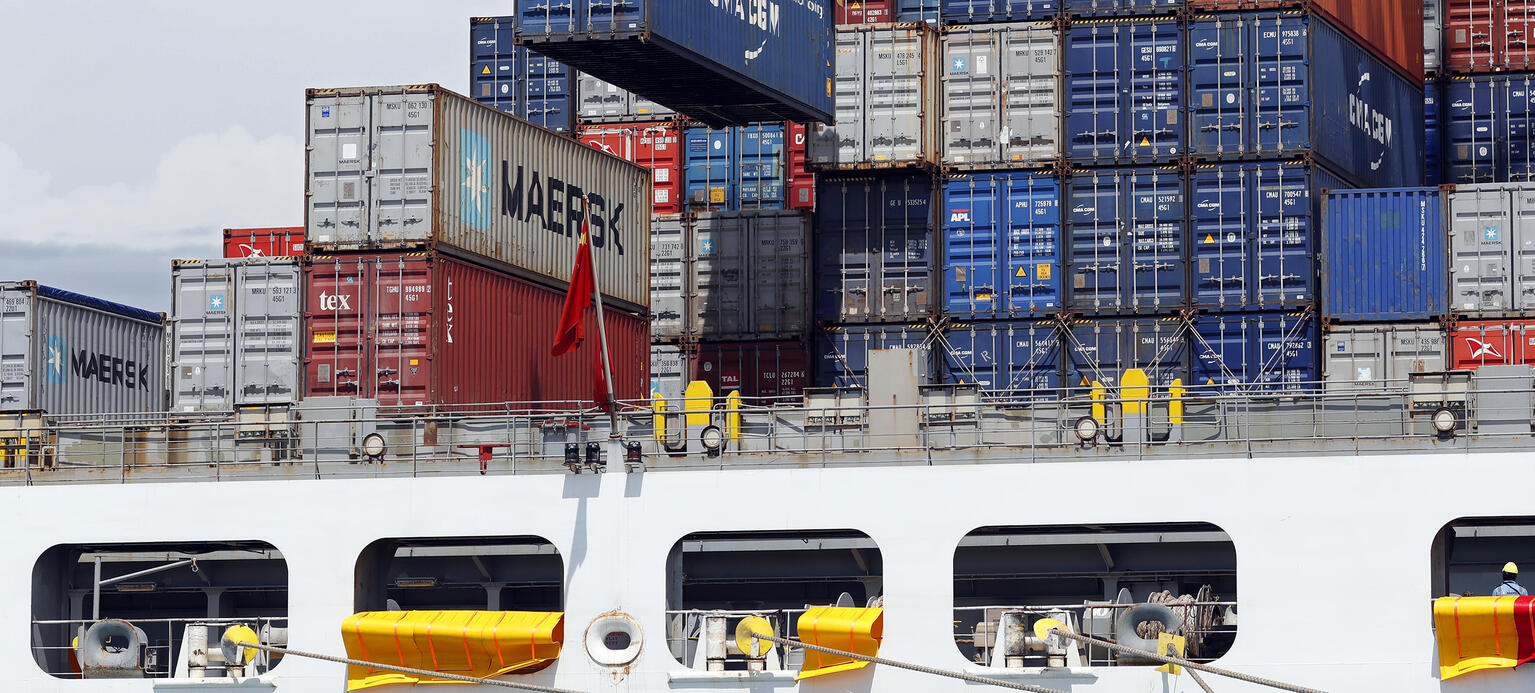 Port of Lome. Container terminal. Togo. 