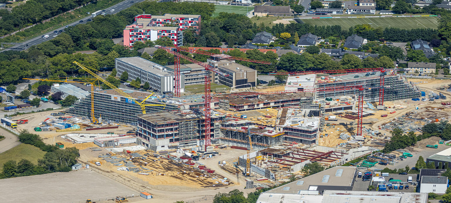 ESSEN 24.06.2020 Baustelle zum Neubau des Unternehmens- Verwaltungsgebäude ALDI-Nord 