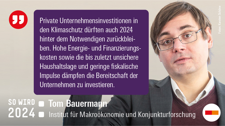 Tom Bauermann zu Investitionen in den Klimaschutz 2024