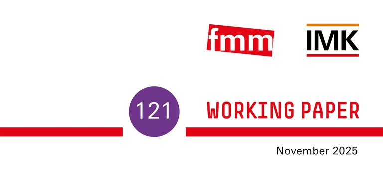 Cover of FMM Working Paper Series with number and logos
